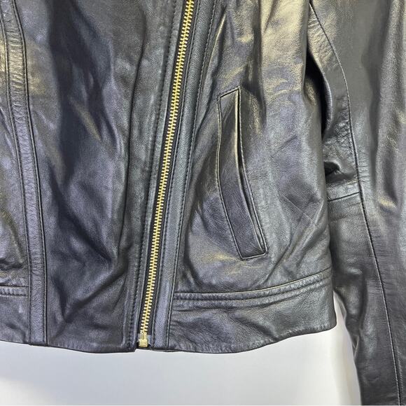 MICHAEL Michael Kors Lamb Leather moto jacket black - P (2) - Picture 6 of 11